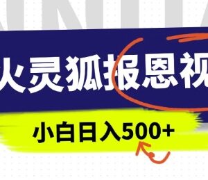 AI制作灵狐报恩中老年类视频教程 5分钟出原创易上手可变现-雨叶虚拟资源网