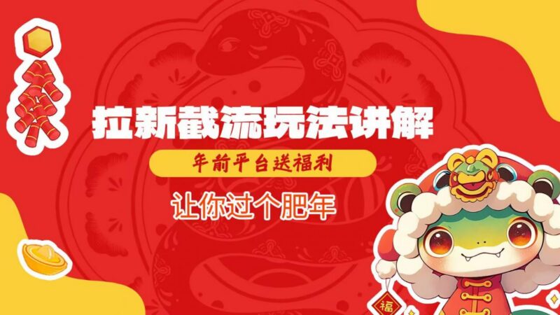 2025拉新截流玩法详细讲解 年前平台福利期增收实操指南