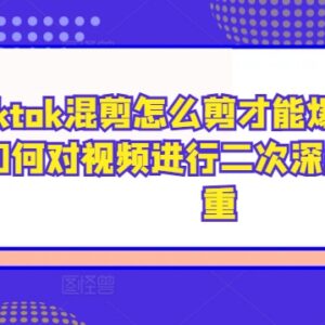 TikTok混剪怎么做出爆款内容 二次深度剪辑去重实用技巧分享-雨叶虚拟资源网