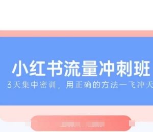 2025小红书流量冲刺班 新手入局运营及变现实操教程-雨叶虚拟资源网