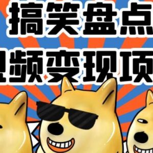 搞笑盘点视频变现项目解析 小白二次创作可多平台赚收益-雨叶虚拟资源网