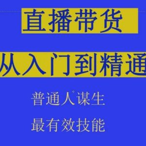 2024抖音直播带货运营全流程拆解 普通人从入门到精通实操指南-雨叶虚拟资源网