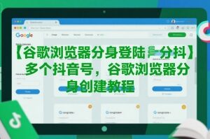 谷歌浏览器分身创建教程 可实现多抖音账号同时独立登录-雨叶虚拟资源网