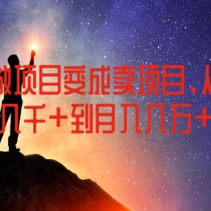 如何从做项目转型卖项目实现月入过万 附创业粉引流技巧-雨叶虚拟资源网