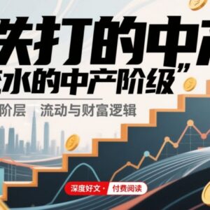 付费文章解读：铁打的中产流水的中产阶级 如何稳保中产身份-雨叶虚拟资源网