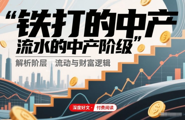 付费文章解读：铁打的中产流水的中产阶级 如何稳保中产身份