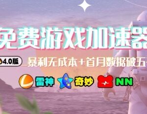 蓝海游戏加速器项目4.0最新打法 爱玩游戏可轻松拿被动收益-雨叶虚拟资源网