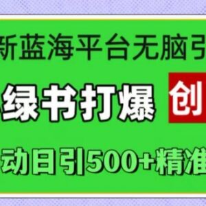 微信小绿书蓝海引流实操 全自动日引500+精准创业粉教程-雨叶虚拟资源网