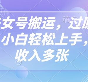 2025抖音美女号搬运过原创新玩法 零成本小白易上手副业教程-雨叶虚拟资源网