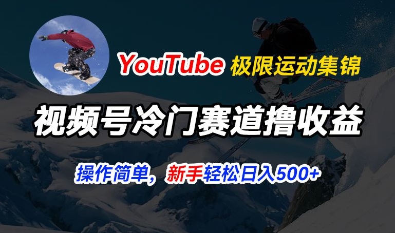 视频号冷门赛道玩法：搬运YouTube极限运动集锦起号赚收益指南