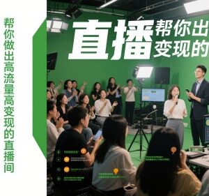 直播运营线下实战课程 手把手打造高流量高变现直播间-雨叶虚拟资源网