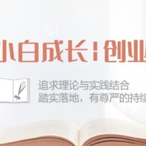42节小白创业成长课 理论实践结合助力普通人踏实持续赚钱-雨叶虚拟资源网