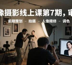 第7期人像摄影线上系统课 从审美前期到后期精修调色全教学-雨叶虚拟资源网