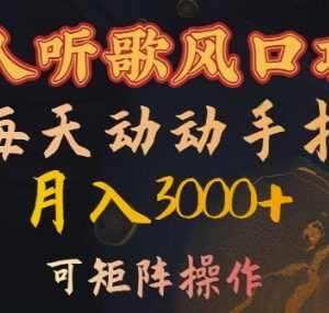 2024懒人听歌搬砖赚钱项目 单账号月入3千可矩阵操作-雨叶虚拟资源网