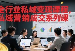 全行业私域营销成交系列课 私域运营变现实用技巧教程-雨叶虚拟资源网