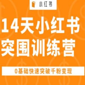 0基础14天小红书突围训练营 千粉账号搭建变现全流程攻略-雨叶虚拟资源网