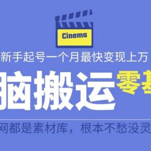 最新爆火无脑搬运故事桥段撸金项目 零基础实操完整玩法教程-雨叶虚拟资源网