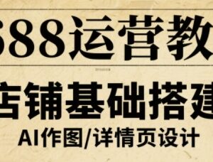 1688店铺全流程运营教程 助力商家提升店铺流量与转化-雨叶虚拟资源网