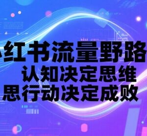 小红书流量运营实战教程 从账号定位到获客变现全流程教学-雨叶虚拟资源网