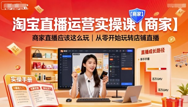 淘宝商家店铺直播运营实操指南 从零掌握平台规范与玩法