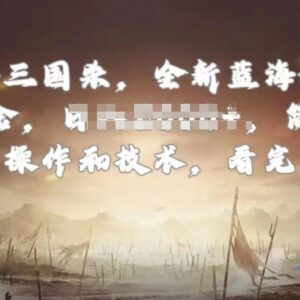 手游三国杀低门槛蓝海赚钱玩法 无需技术小白看完即可上手-雨叶虚拟资源网