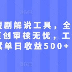 2024小白可上手AI自动短剧解说工具使用及变现实操指南-雨叶虚拟资源网