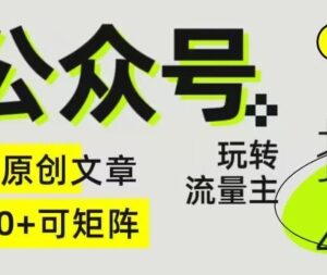 AI公众号掘金4.0实操指南 流量主变现原创内容生成矩阵玩法-雨叶虚拟资源网