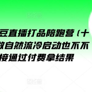 视频号微信豆直播打品攻略 无需冷启动私域的付费投流实操教程-雨叶虚拟资源网