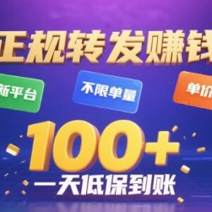 2024正规转发视频赚钱平台推荐 多账号操作单日可赚百元-雨叶虚拟资源网