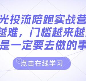 2025小红书聚光投流陪跑实战营教程 附全套运营SOP配套资料-雨叶虚拟资源网