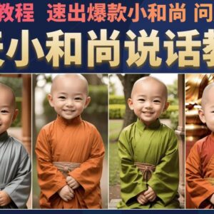 云天小和尚会说话7天万粉教程 无需魔法快速制作爆款图片-雨叶虚拟资源网
