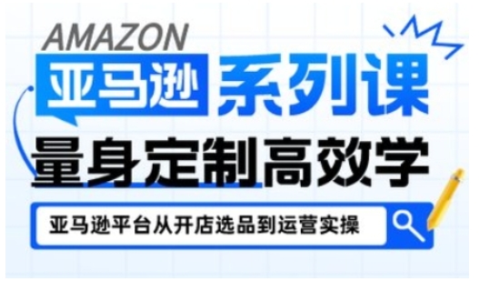 亚马逊新手开店全阶段教程 从入门到精通覆盖各运营核心要点
