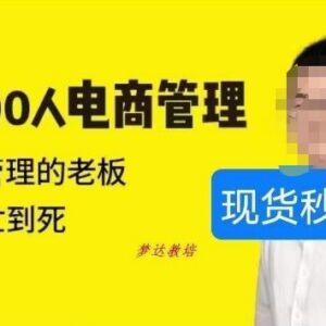 猫课蒋辉0-100人电商管理教程 解决中小电商老板管理痛点-雨叶虚拟资源网