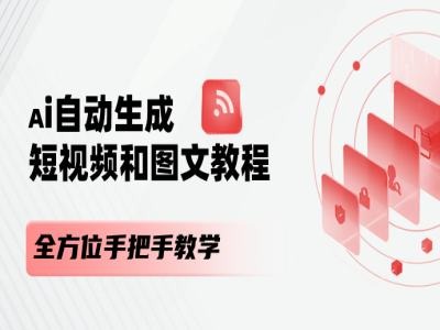 AI自动生成短视频图文教程 0基础全流程手把手实操教学