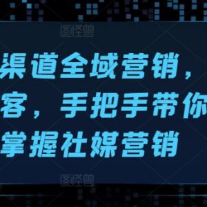 海外多渠道全域社媒营销实操教程 跨境引流获客技巧全解析-雨叶虚拟资源网