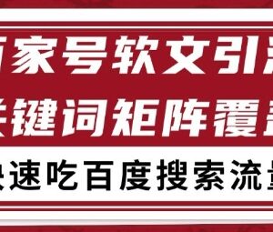 百家号矩阵软文引流实操方法 借百度SEO获长期稳定精准流量-雨叶虚拟资源网