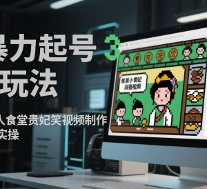 AI起号3种实用玩法 像素画搞笑短视频快速涨粉实操方法-雨叶虚拟资源网