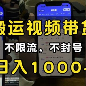 适合小白的搬运视频带货教程 纯自然流不限流不封号稳定增收-雨叶虚拟资源网