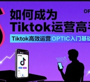 TikTok OPTIC入门基础课详解 零基础进阶成为TikTok运营高手-雨叶虚拟资源网