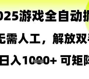 2025全自动游戏试玩掘金项目详解 无需人工可矩阵操作日入千元-雨叶虚拟资源网