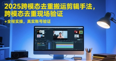 2025跨模态去重搬运剪辑手法教学 附全流程实操及真实账号验证