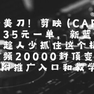 国际版剪映CapCut拉新项目玩法 35元每单实操流程及入口解析-雨叶虚拟资源网
