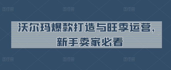 沃尔玛爆款打造与旺季运营,新手卖家必看