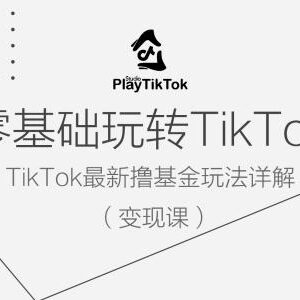 2024零基础TikTok变现系统课程 最新撸基金玩法实操全解析-雨叶虚拟资源网