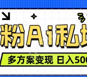 AI图片转视频男粉引流项目拆解 6种变现方式可实现日入500+-雨叶虚拟资源网