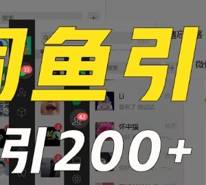 闲鱼引流创业粉保姆级教程 日引200粉稳定收益操作全指南-雨叶虚拟资源网
