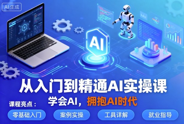 从入门到精通AI实操课 多场景AI应用与创作全流程教学