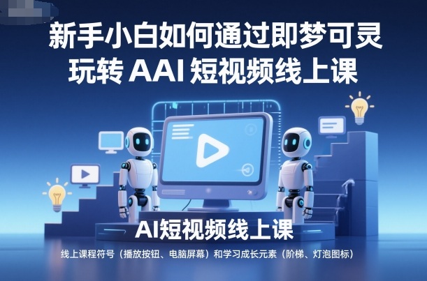 新手小白用即梦可灵制作AI短视频 全套实操线上课程指南