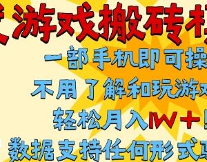 单手机全自动挂机搬砖项目详解 无需玩游戏无经验也能日入300+-雨叶虚拟资源网