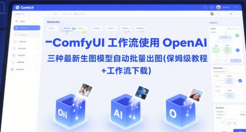 ComfyUI接入OpenAI三款生图模型 批量出图教程附工作流下载